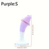 Silicone Jeweled Butt Plug - Pink Crystal Diamond Anal Plug, Soft Flexible Sex Toy for Women Men, Beginner Anal Training