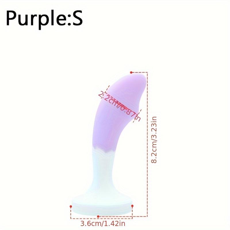 Silicone Jeweled Butt Plug - Pink Crystal Diamond Anal Plug, Soft Flexible Sex Toy for Women Men, Beginner Anal Training