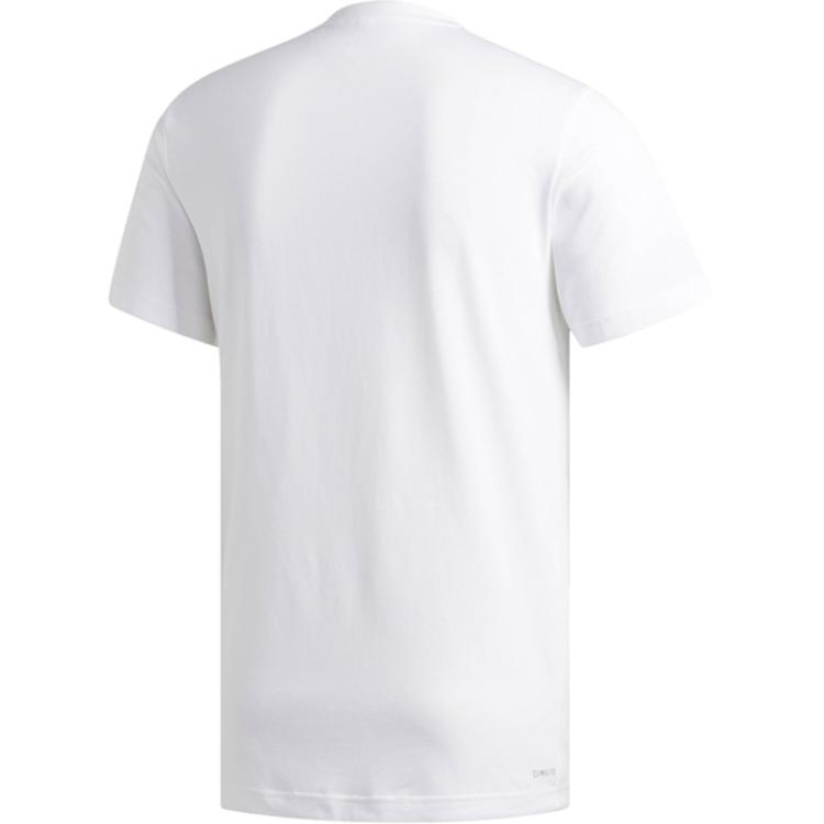 Adidas Dame Geek Up Round Neck Comfortable Short Sleeve T-Shirt Men Tops White DU6295