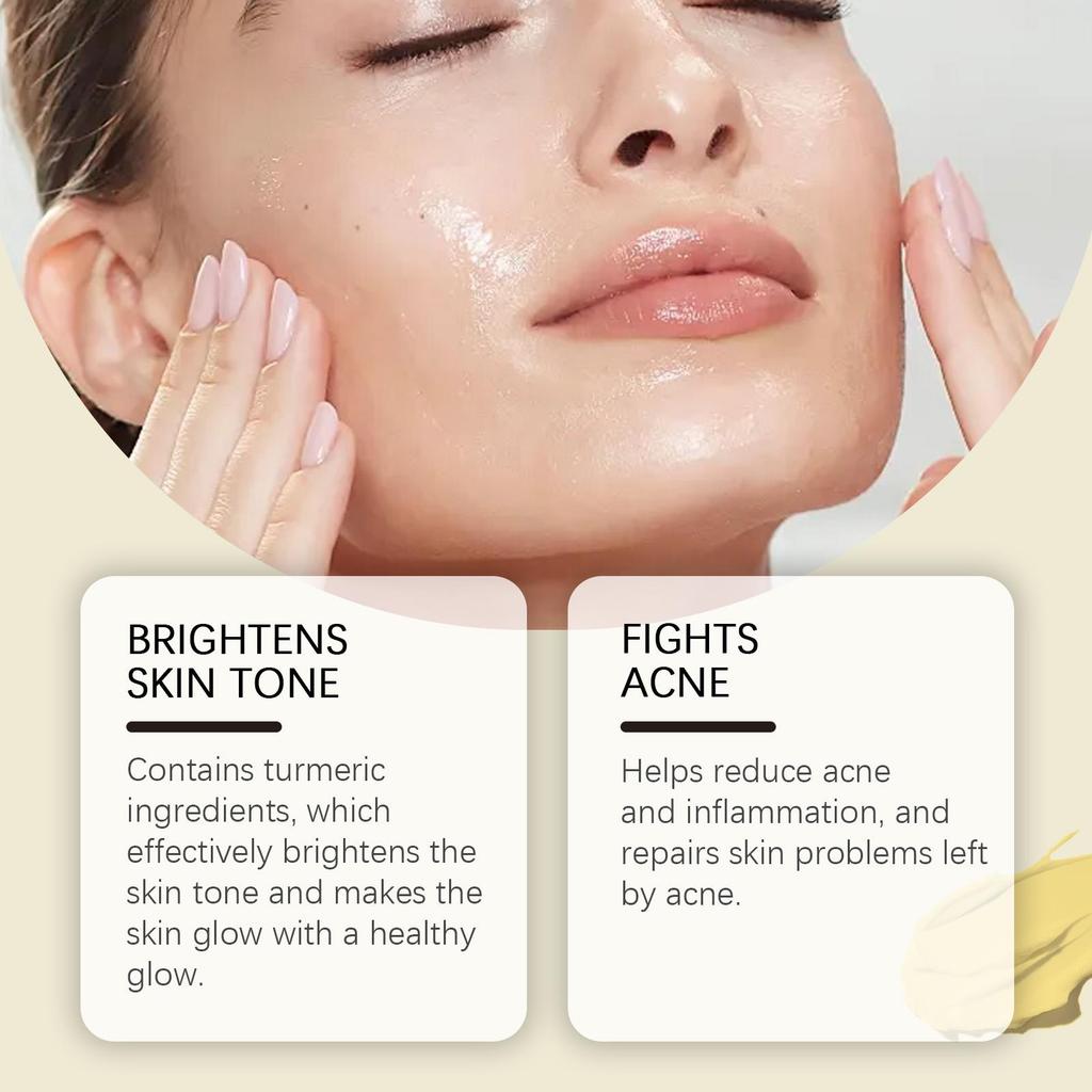 West&Month Turmeric Moisturizing Cream Brightens Complexion, Hydrates, Nourishes, and Moisturizes Skin Gentle Daily Care 50g