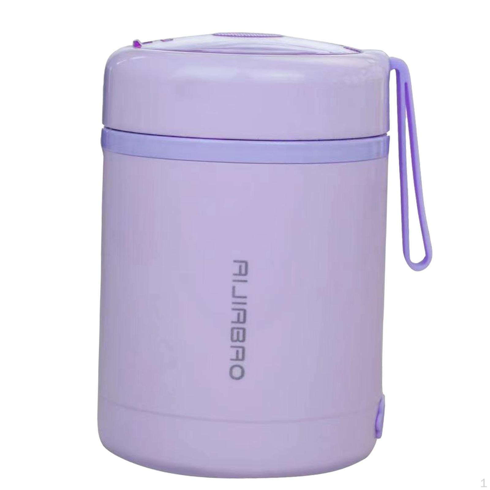 

Изолированный контейнер для пищевых продуктов, подогреватель, большая емкость, ланчбокс, портативный обед, USB с подогревом фиолетовый