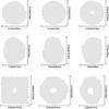 Reusable Epoxy Resin Molds Silicone Irregular Wave Small Tea-Cup Coaster Molds DIY Resin Art Tool for DIY Coasters