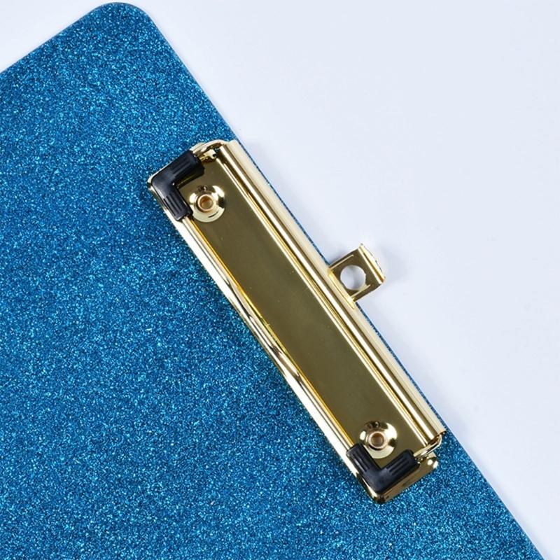 Sparkling Acrylic Clipboard Multipurpose Document Organiser Writing Board Standard Size Clipboards with Hanging Hook