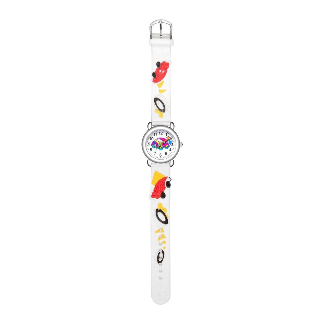 Niedliche Cartoon-Muster-Uhr für Kinder, Kinder, Jungen, Quarz, analoge Armbanduhr, Geschenk, wasserdicht, hochwertiges Harzarmband, Herren- und Damenuhr