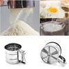 Stainless Steel Flour Sieve Cup Powder Sieve Mesh Kitchen Gadget For Cakes Hand-Screened Sugar Mesh Baking Sieve Strainer