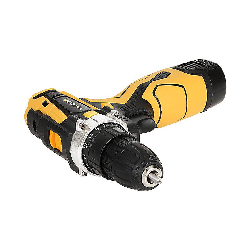 Cordless Dual-Speed Lithium Electric Drill with Power Display, Rechargeable Screwdriver, and Multifunctional Pistol Design.
