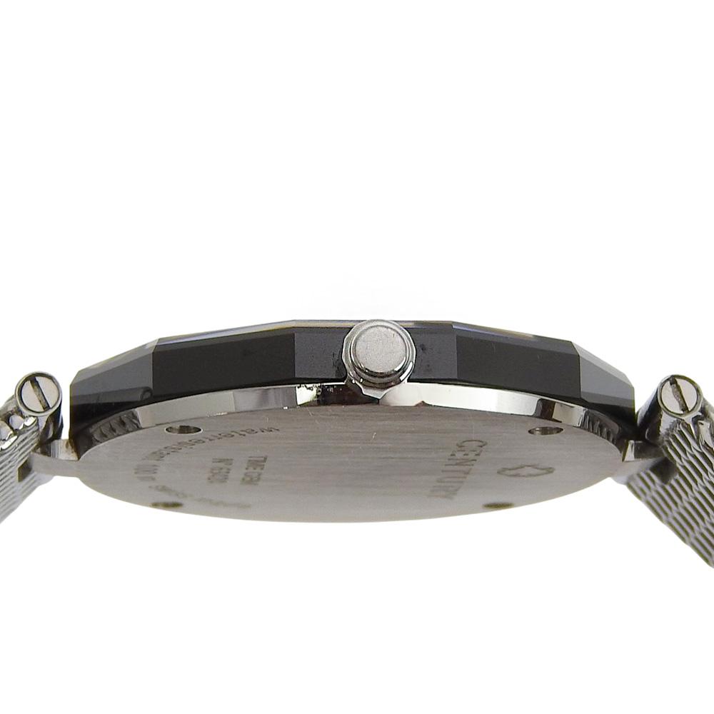 CENTURY Time gem Watches 1P diamond blackDial Stainless Steel Quartz Analog display Women Used