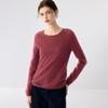 Lekasha Women's Cashmere Round Neck Sweater - Solid Color Knit Pullover