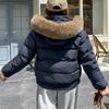 Fashion Winter Coat Female Short Parkas Hooded Faux Fur Collar Casual Loose Thick Warm Women's Jackets