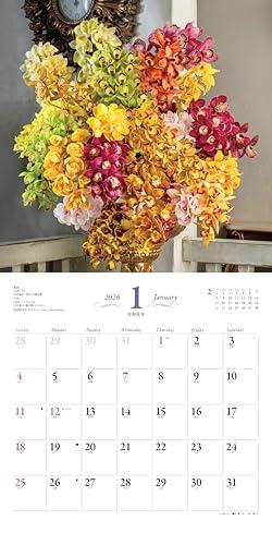 Calendar 2026: Shogo Kariyazaki's World of Flowers (Monthly/Wall Hanging/Ikebana) (Yamakei Calendar 2026)