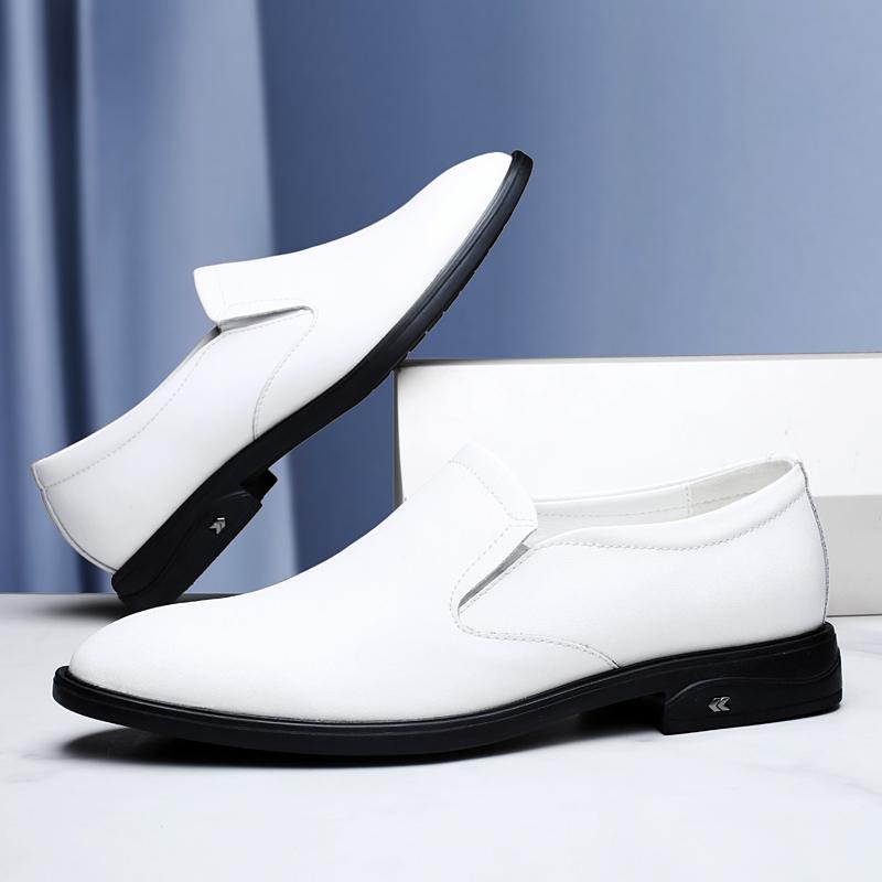 Fashion Fashion Casual Leather Shoes Business Formal Dress Shoes Lace Up Men's Loafers Genuine Leather Male Driving Footwear Moccasins