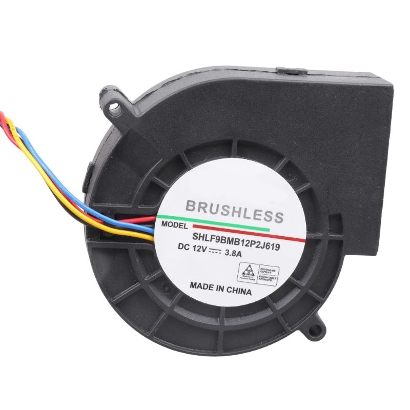High Airflows 12V Brushless Centrifugal Fan 7000RPM 4 Pin PWM Control Blower Fan 97x33mm Cooling System