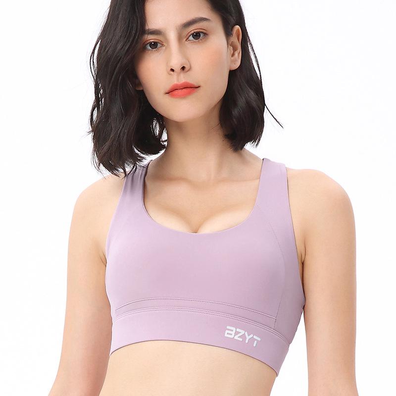 High-Strength Shockproof Quick-Dry Sports Bra for Women Medium красный