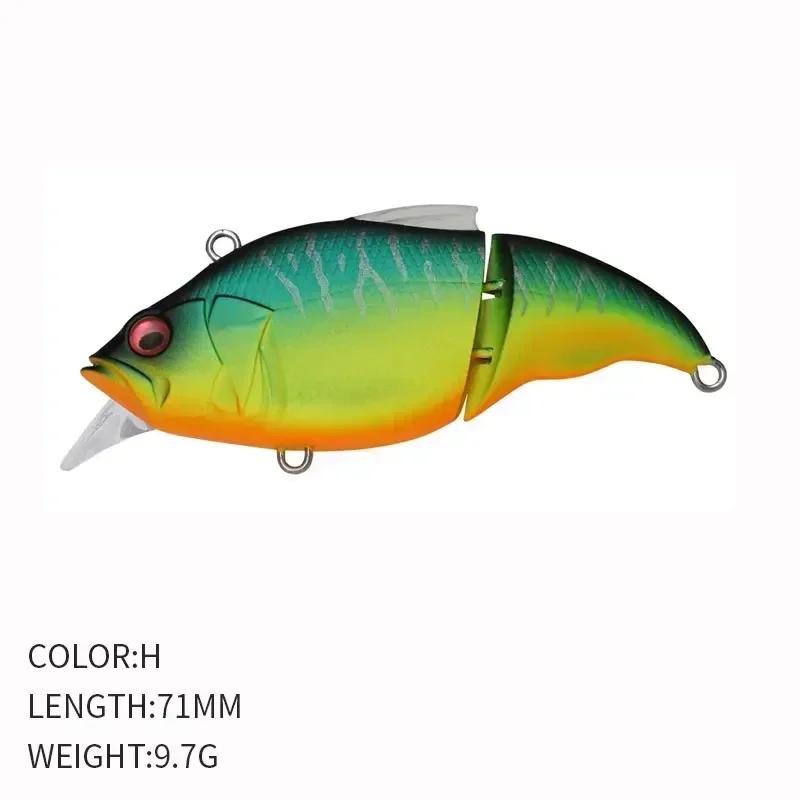 

9.7g 7.1cm Floating Fishing Lure Crankbait Artificial Hard Bait Jointed VIB Vibration Wobblers Trout Bass Fishing Vibe Swimbait