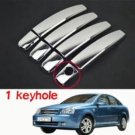 Chrome Exterior Door Handles Covers For Chevrolet Lacetti Optra Daewoo Nubira Suzuki Forenza Holden Viva Stickers Car Styling Handle 1 Keyhole