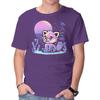 Unisex Crew Neck T-Shirt Retrowave Red Panda Graphic Short Sleeve Casual Tee