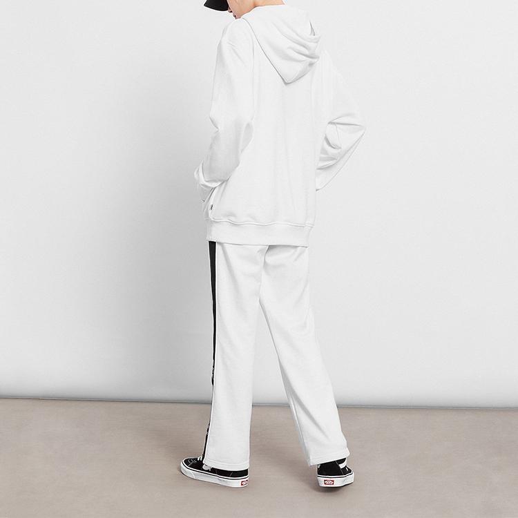 Vans Large Logo Printed Checkered Hoodie Men Hoodies White VN0A48B9WHT