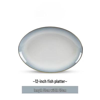 Wuhe Jingdezhen Ceramic Fish Plate