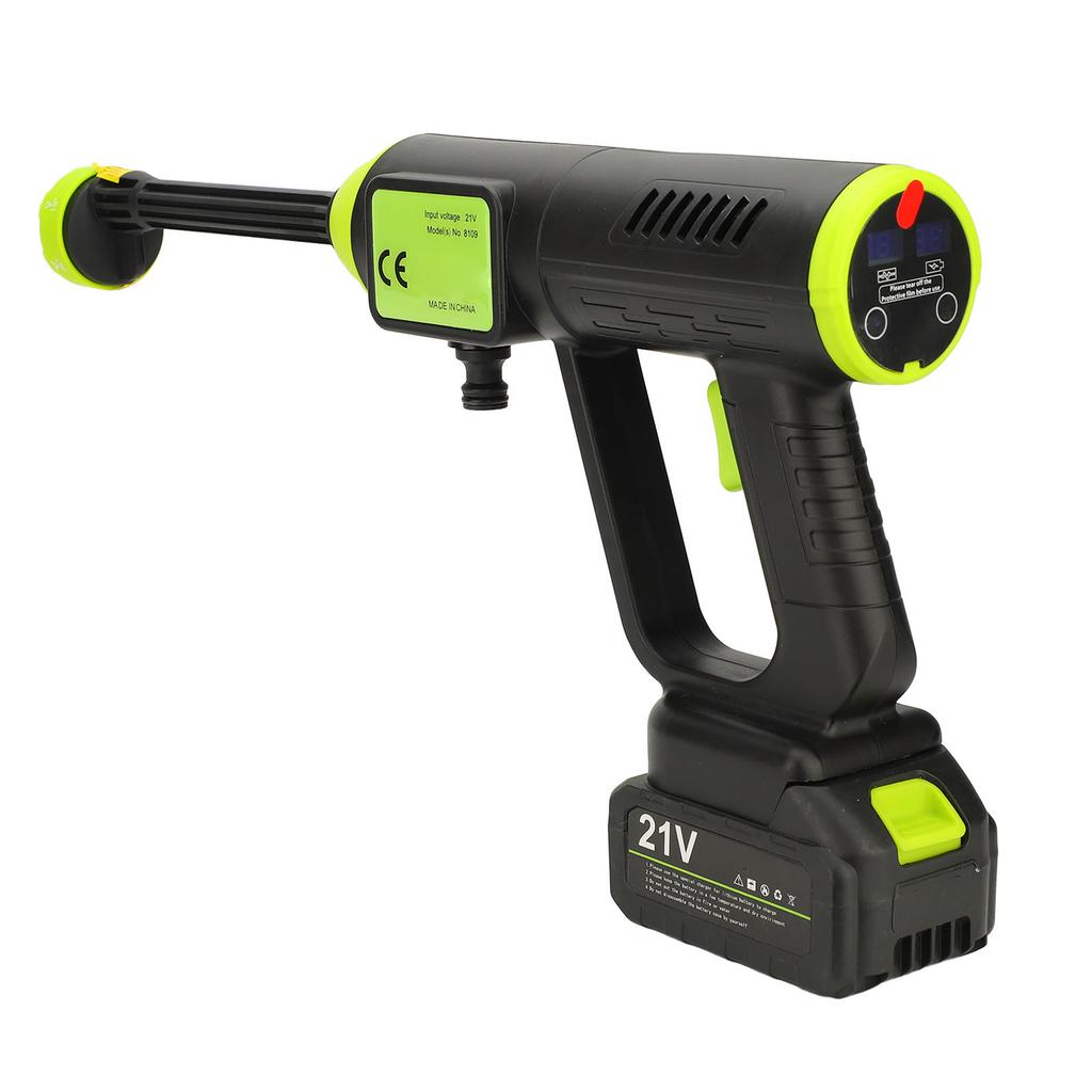 Bezszczotkowa myjka ciśnieniowa 60 bar zasilana bateryjnie ręczna przenośna myjka wysokociśnieniowa z ekranem LCD 6 w