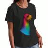 Regenbogen Blume Sonne Wolken Unisex Baumwoll T-Shirt, Reine Baumwolle Premium Druck, Langlebig, Lässige Mode, Mit Einem Lebendigen Regenbogen, Fröhlicher Sonne, Ein