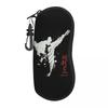Custom Taekwondo Kick Shell Eyeglasses Protector Cases Cool Sunglass Case Fighter Martial Arts Glasses Pouch