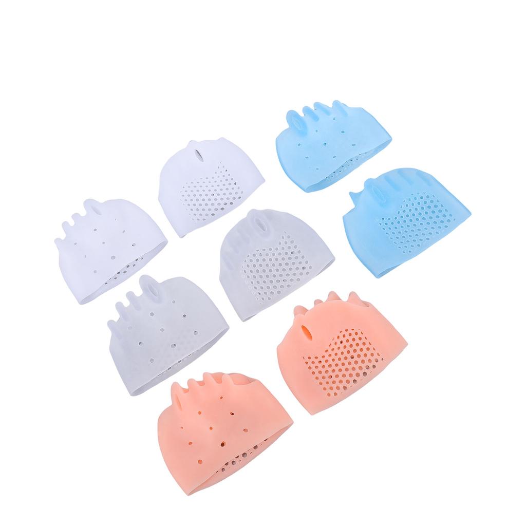 8 Pcs Silicone Toe Separator 5 Holes Breathable Reusable Overlapping Toe Spacers for Men Women 4 Pack