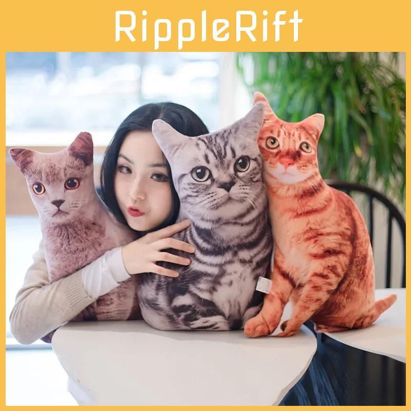 3d Simulation Cat Plush Stuffed Toy Animal Doll Room Decoration Birthday Gift