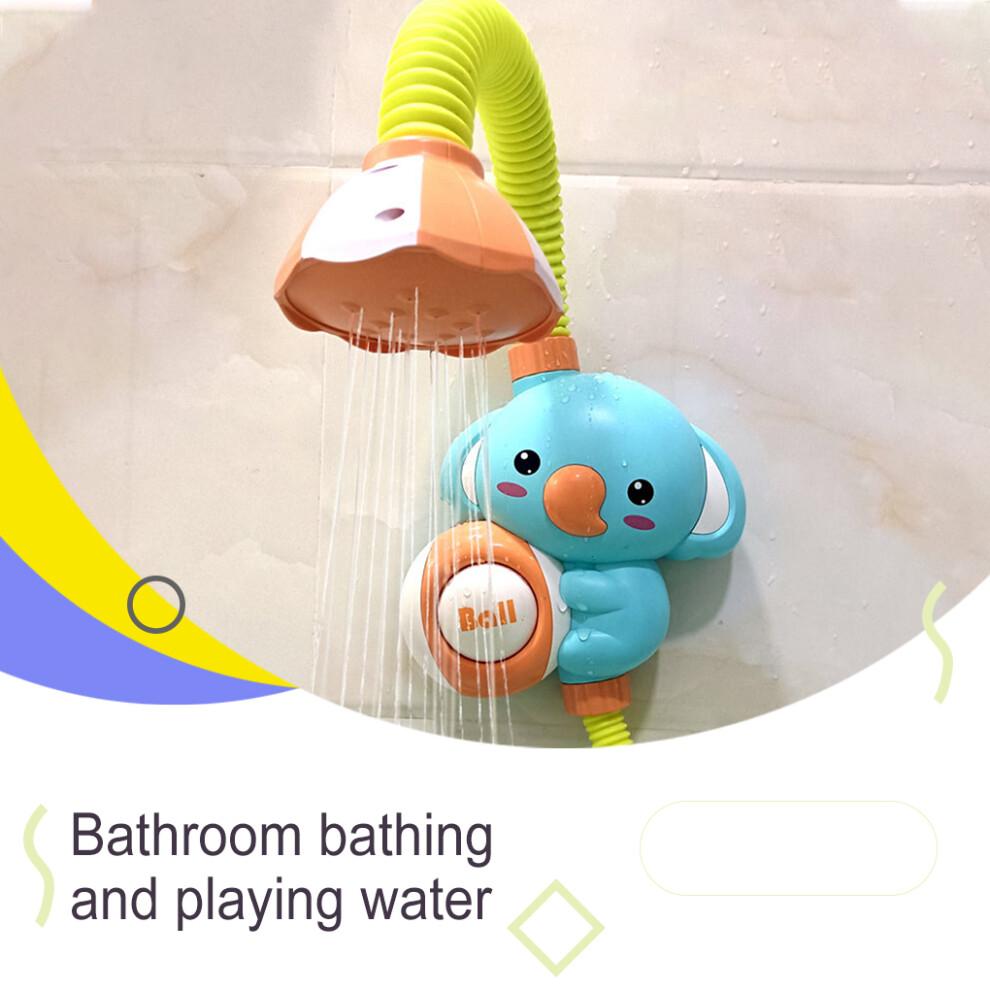 (Green Animal) Children Bath Toy Shower Cartoon Shower Sprayer Bathroom Accessories