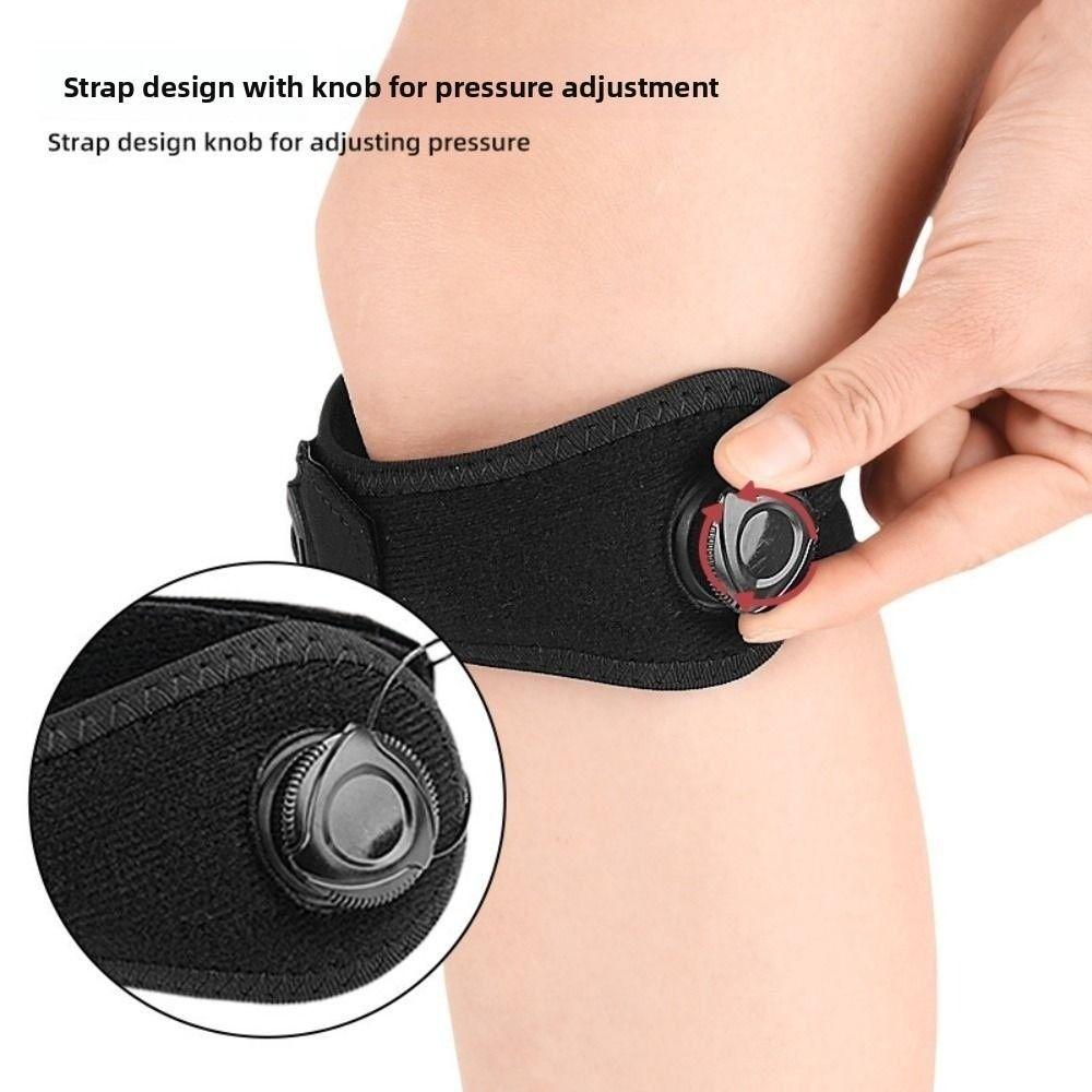 Tendon Injury Sports Knee Guard Band Adjustable Knob Patellar Strap Knee Brace  Fitness