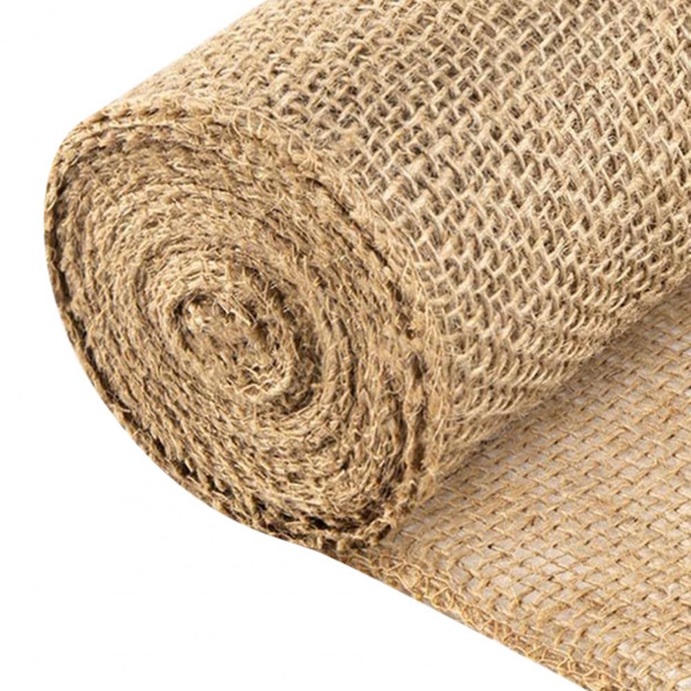 1 Roll Burlap Tree Protector Wrap Winter Cold Weather Outdoor Garden Tree Trunk Frost Protection Cover Natural Bandage