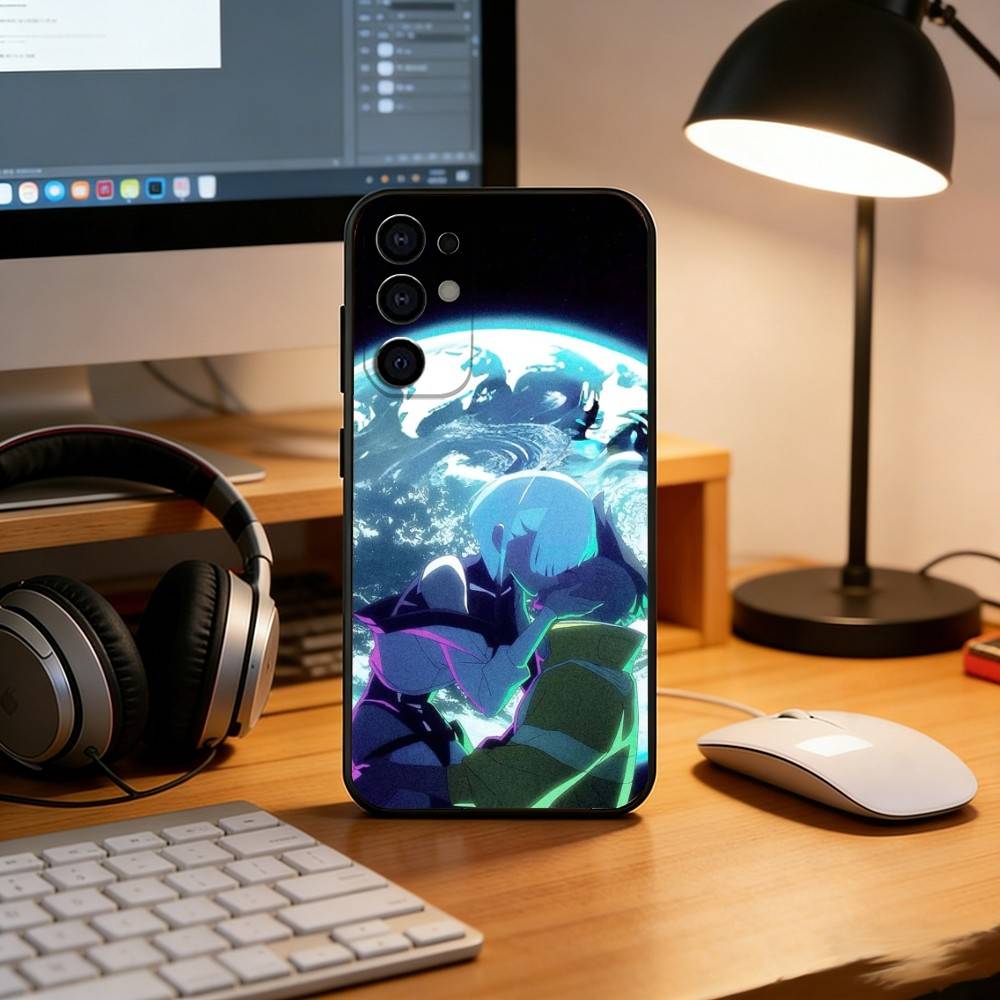 Anime C-Cyberpunk E-Edgerunners Phone Case For Samsung S25,S24,S21,S22,S23,S30,Ultra,S20,Plus,Fe,Soft Silicone Black Cover