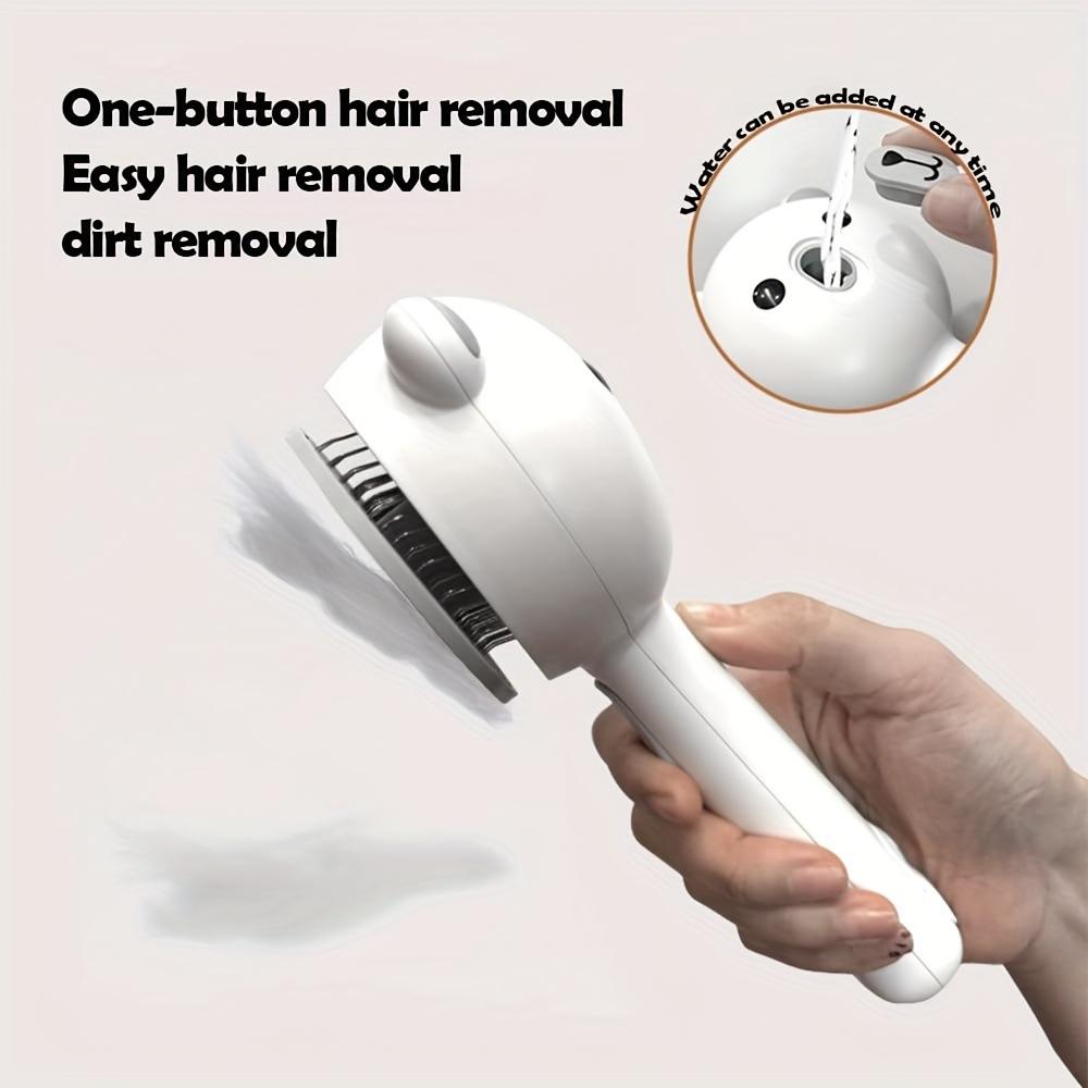 Pet Grooming Brush with Fine Spray Function Self Cleaning
