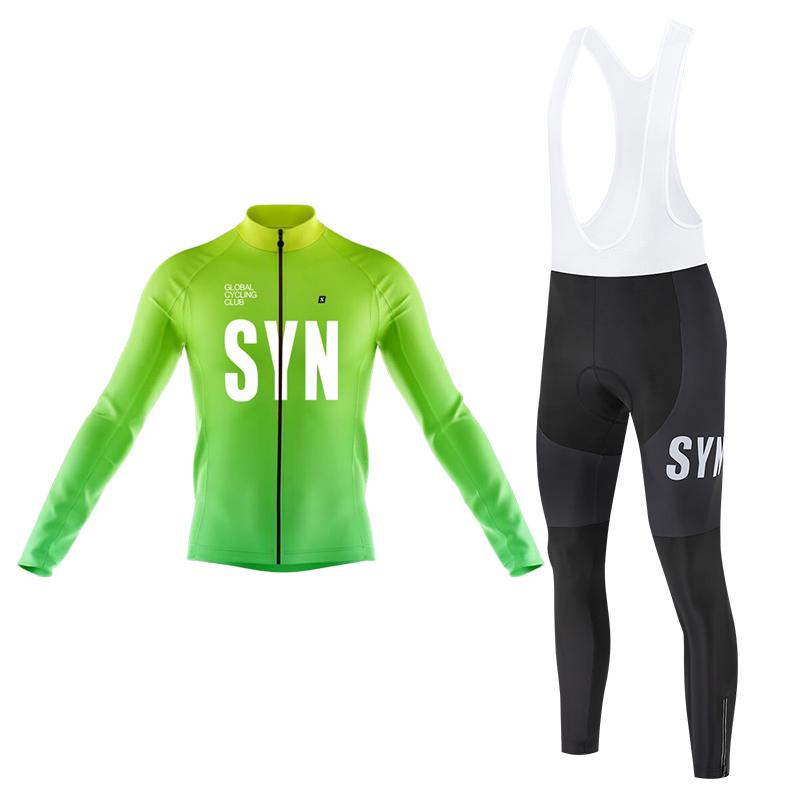 2026 Selling Autumn and Winter Bicycle Jersey Long Sleeved Cycling Suit Set Bicycle Bib Men's Professional Team Racing Suit