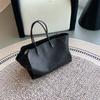 A Bolsa Tote de Couro Vintage Versão Alta com Alça Longa Grande Capacidade Bolsa de Ombro/Axila Alta Textura Bolsa Tote para o Dia a Dia