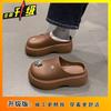 Internet Celebrities Super Fire Stepping On Shit Feeling Heightened Cool Slippers Children Summer Wear 2025 New Non-slip Thick-bottomed Bag Head Sli