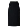 Women's Shimmering Wool Tweed Midi Skirt