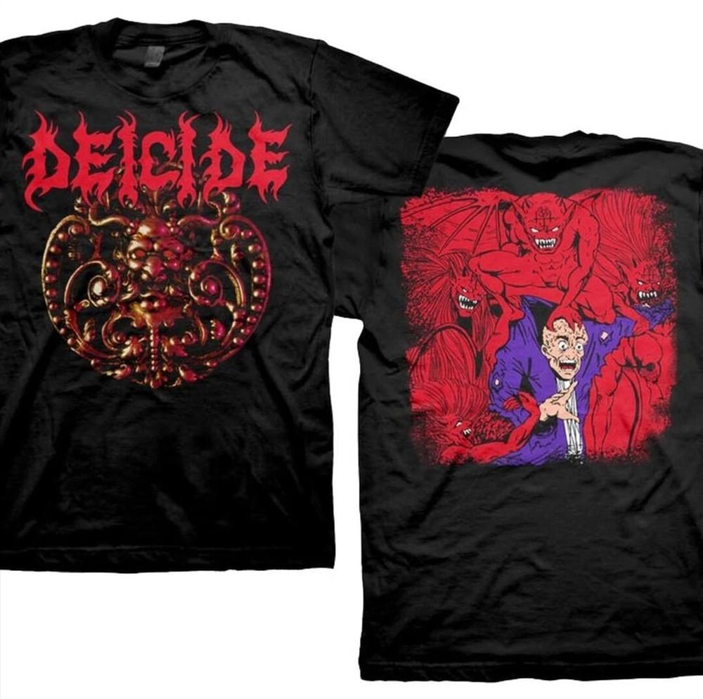 

New Deicide Medallion DoubleSided Legion Death Metal Band TShirt badhabitmerch Unisex T-Shirt XXL