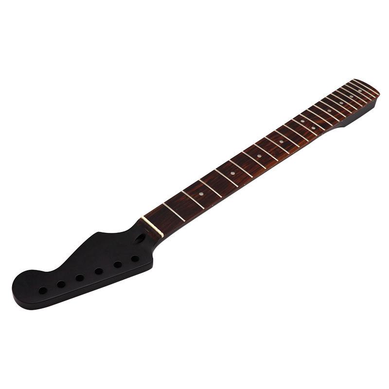ST Matte Black Rosewood 22-Fret 6-String Maple Neck Electric Guitar DIY Parts
