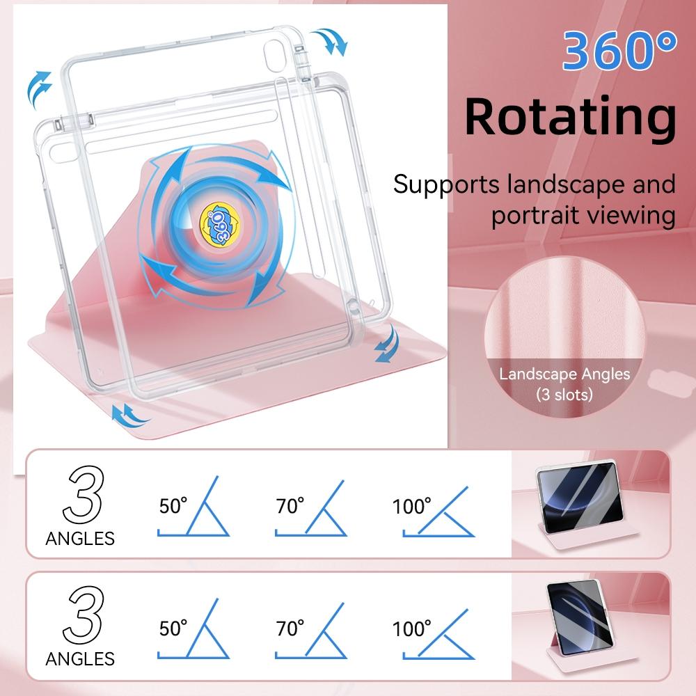 Husă Tabletă pentru Samsung Galaxy Tab A8 S9 FE A9 Plus 11 inch S7 S8 S9 Plus 12.4 inch S6 Lite Carcasă Rotativă la 360° cu Slot pentru Stilou Copertă