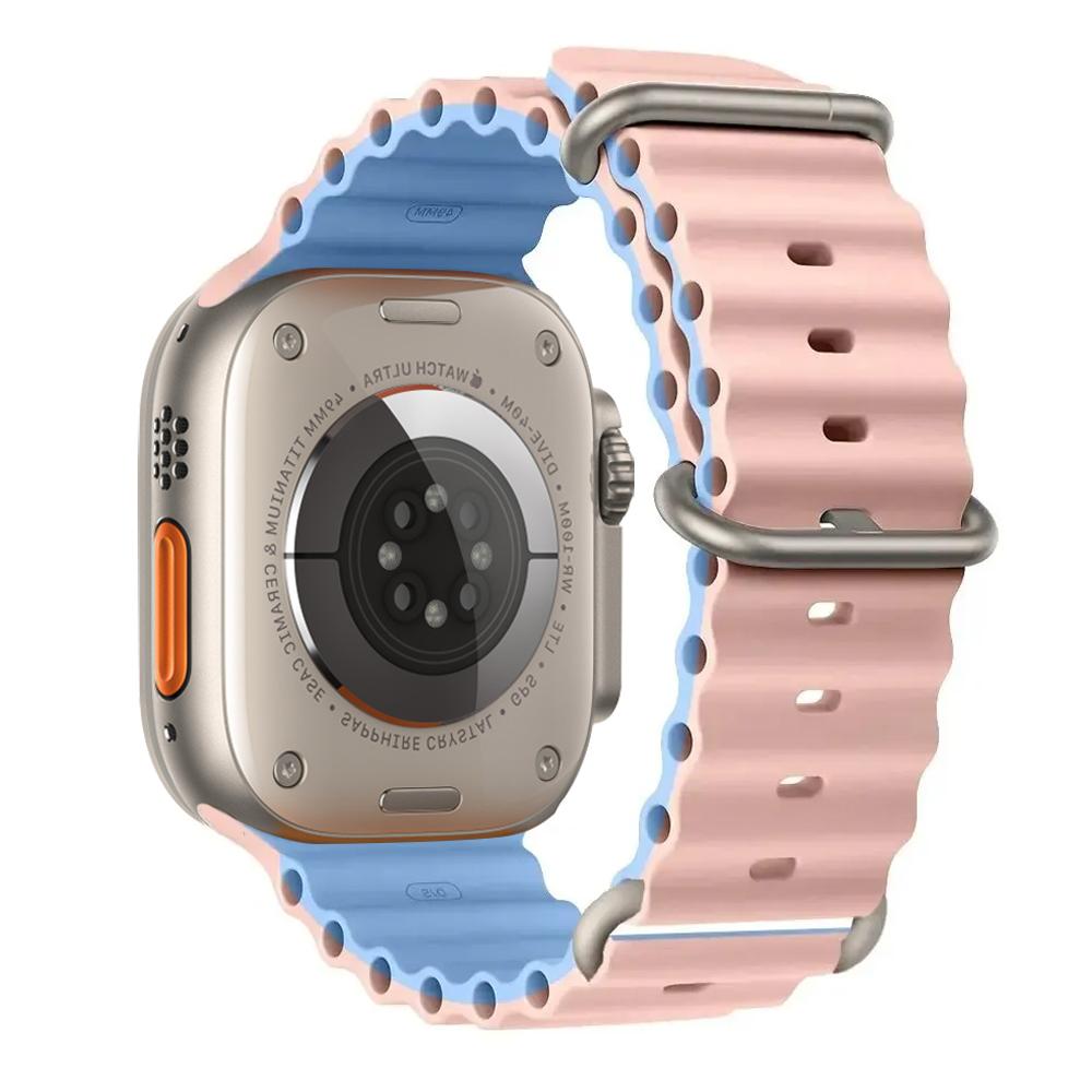 Ocean Band for Watch Ultra 3 Series 11 10 9 7 8 6 SE 49mm 45mm 46mm 42mm 44mm 40 41 Silicone Bracelet Correa iWatch Strap