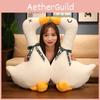 Adorable Plush White Goose Toy Cartoon Stuffed Animal Bedtime Kids Gift Birthday