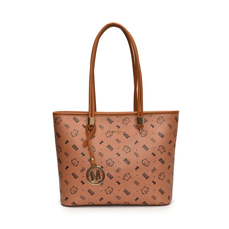 

Стильная сумка-тоут большой вместимости Новая универсальная сумка через плечо коричневый