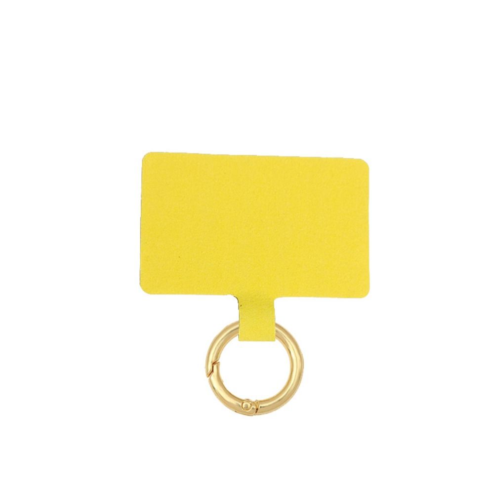 

Съемный шнурок для телефона, крепление-прокладка, патч для телефона, универсальная мобильная подкладка-держатель, шнурок для подвешивания жёлтый