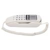 Wall Mountable Basic Corded Telephone Slimline Retro Wall Mounted Landline Telephone with DTMF Support for FSK CID Mini