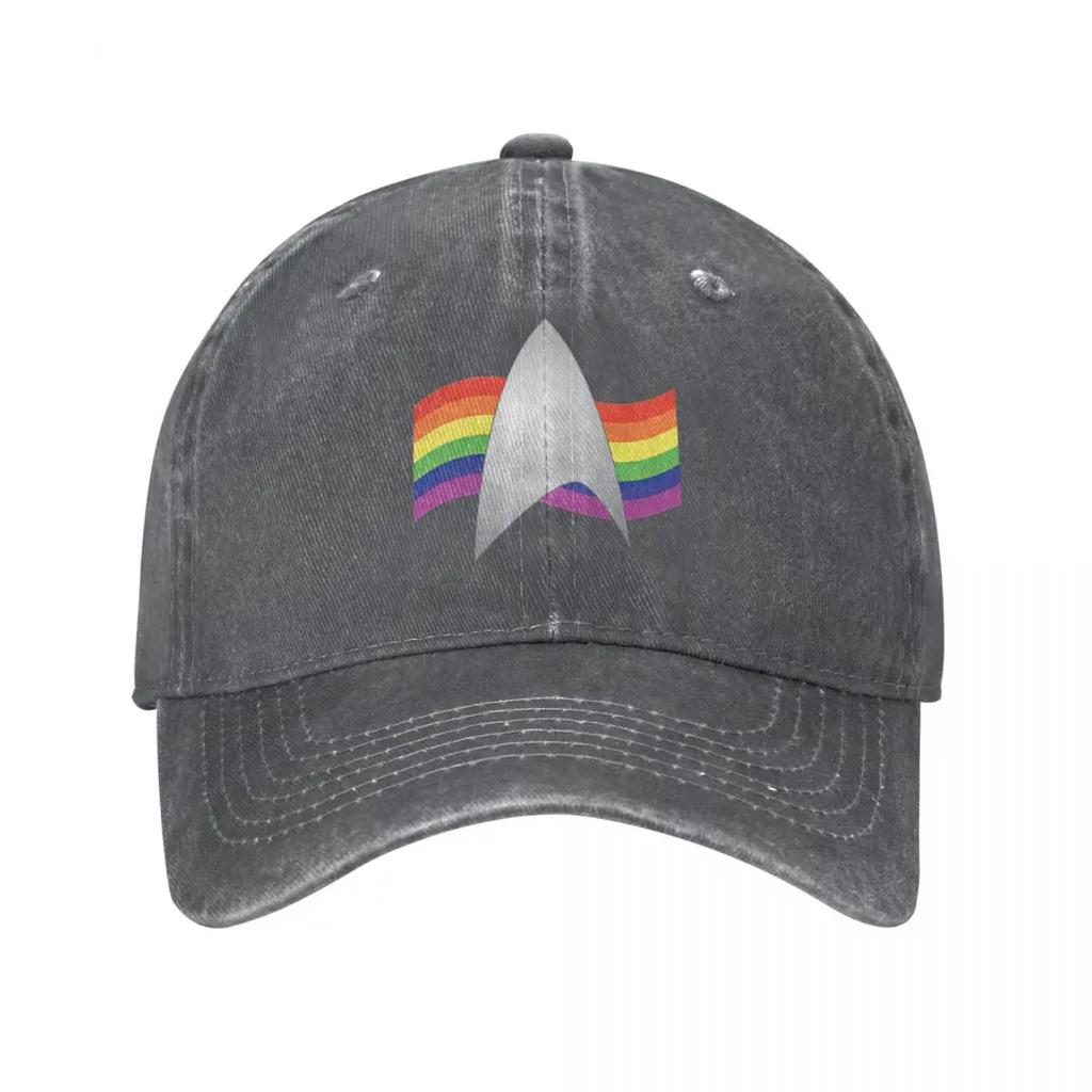 Men Women Baseball Caps Rainbow Distressed Washed Hats Cap Casual Outdoor Summer Adjustable Cap