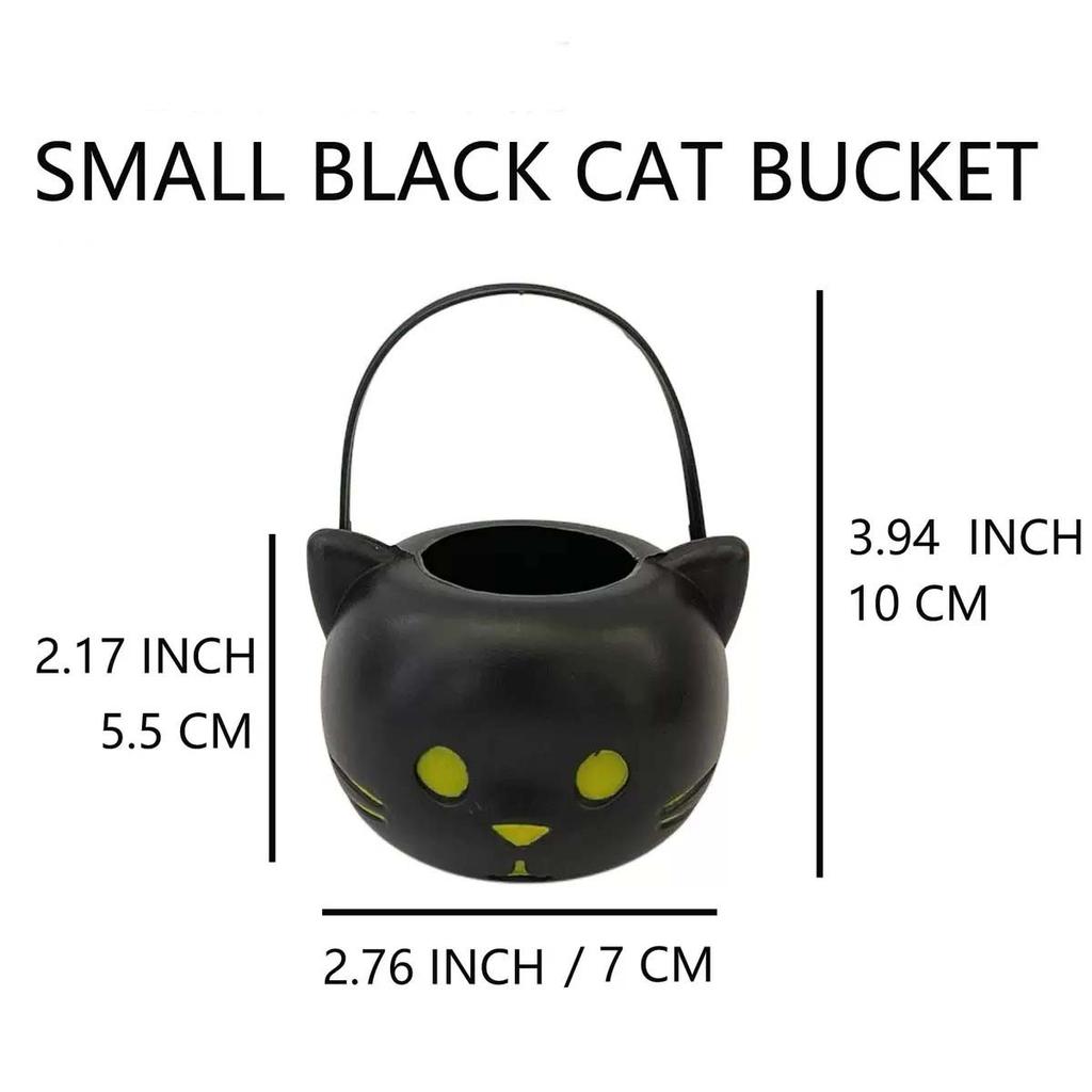 10pc Halloween Candy Bucket Pumpkin Bucket Portable Basket Kids Favor Trick Or Treat Bucket Halloween Party Decoration Supplies