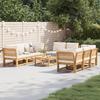 VidaXL Garden Lounge Set with Cushions 9 Pcs, Patio Sofas, Patio Furniture Set, Outdoor Furniture, Wood 3214294