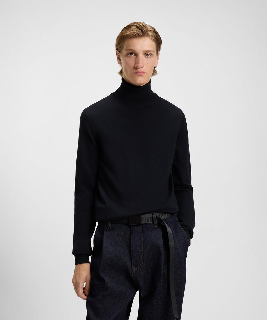 HUGO Merino Wool Turtleneck Knit Sweater Regular Fit 50474174_410