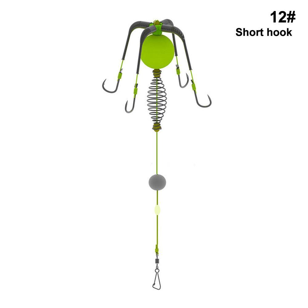 

1 шт. Двойной крючок Взрывной рыболовный крючок Бомба Взрыв Защита от зацепов Рыболовный Острый инструмент Флуоресцентный J4Q7 Iseni Hook Size 12-1pcs