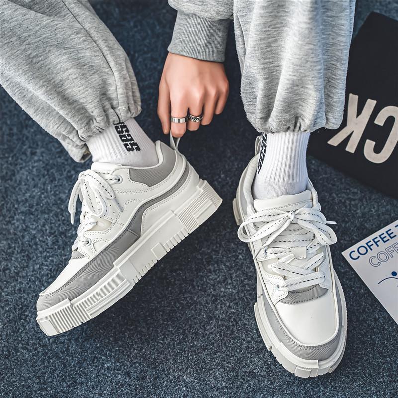 Men 's Casual Four Seasons Fashion Skateboarding Students Comfortable Sneakers Boys Trending Soft Sole Breathable Shoes